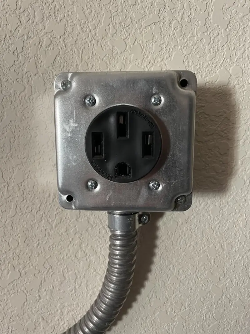 NEMA 14-50 outlet installed for Smart Home Electrical in Terrytown